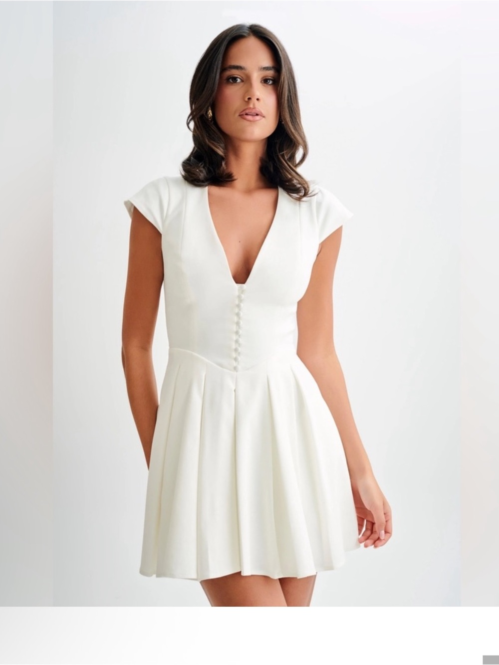 Meshki Keely Cotton Cap Sleeve Mini Dress Pockets Tulle Size XXL NWT Brand New